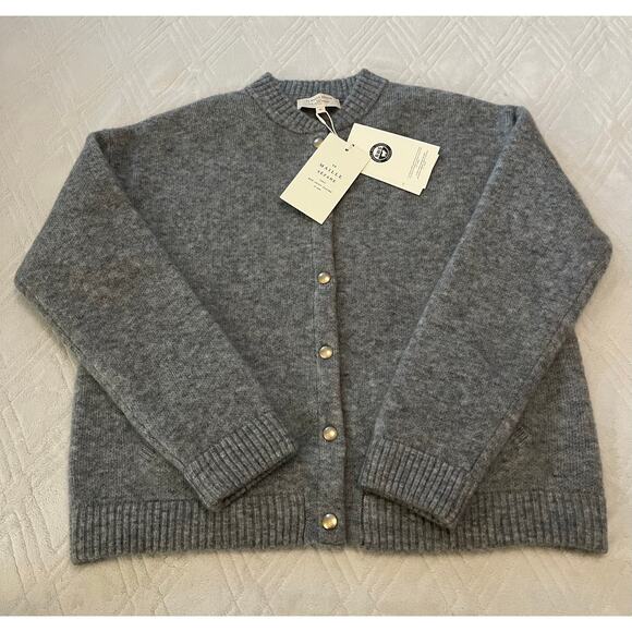 [SOLD] La Maille Sezane Eddy Jacket in Middle Grey Size M NWT✨ - Picture 9 of 13